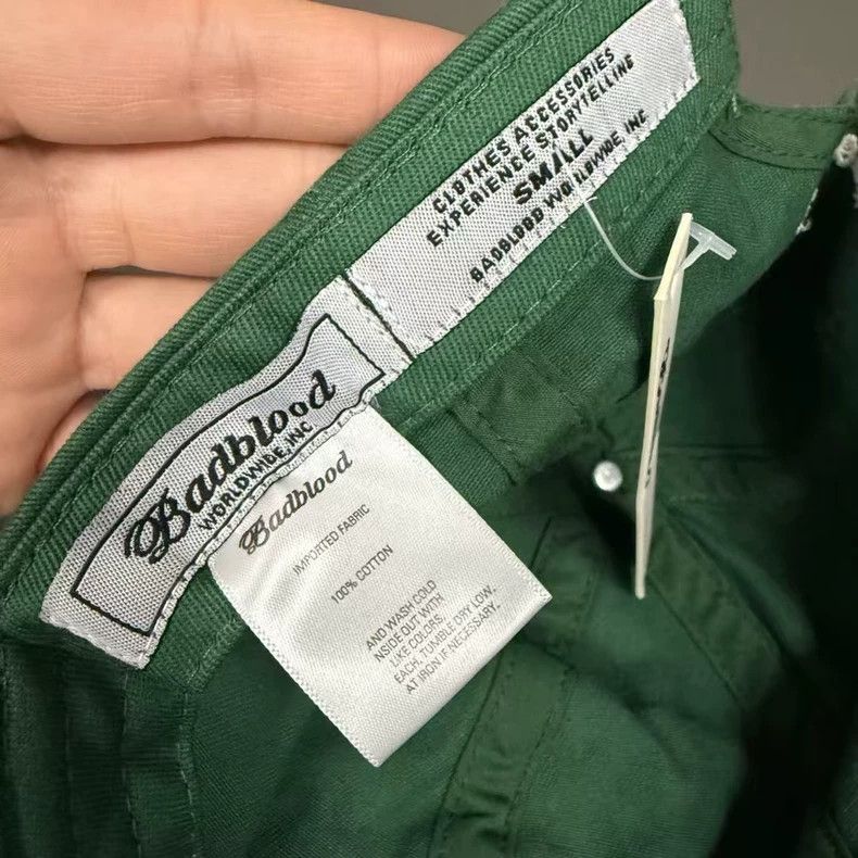 Bad Son Badblood Green Baseball Cap Size ONE SIZE - 6 Thumbnail