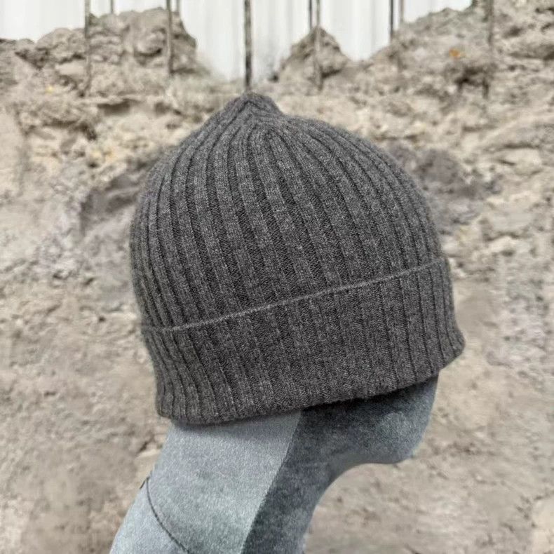 Chrome Hearts Chrome Hearts Gray Knit Cross Patch Beanie Size ONE SIZE - 4 Thumbnail