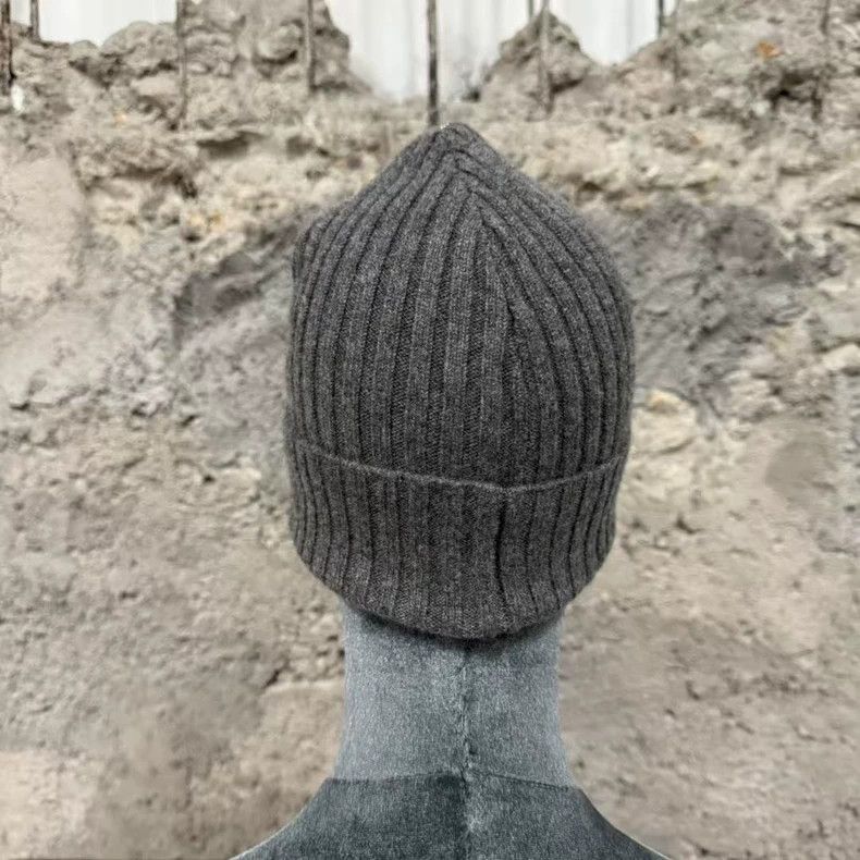 Chrome Hearts Chrome Hearts Gray Knit Cross Patch Beanie Size ONE SIZE - 3 Thumbnail