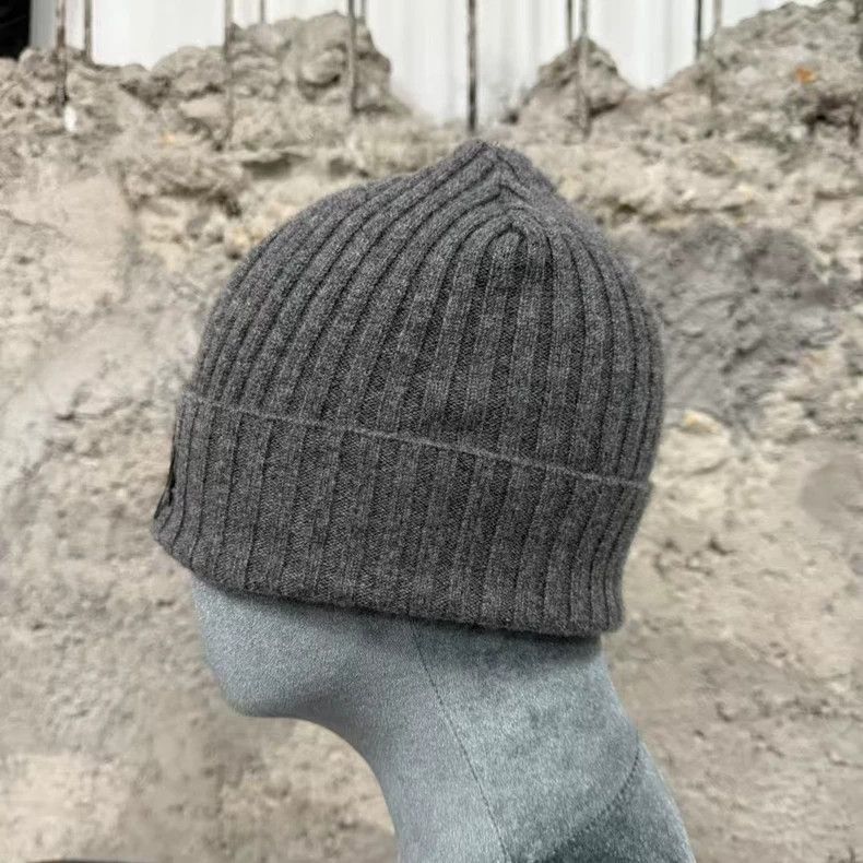 Chrome Hearts Chrome Hearts Gray Knit Cross Patch Beanie Size ONE SIZE - 2 Thumbnail