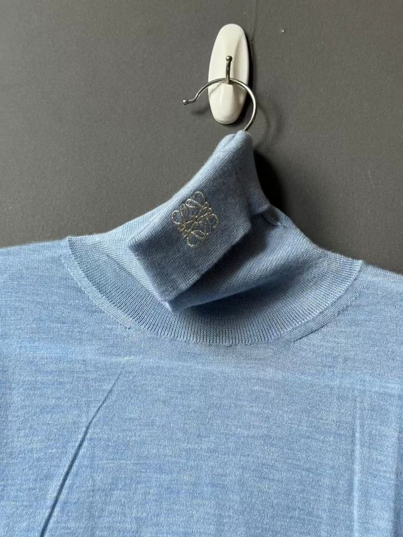 Loewe Loewe High Neck Embroidered Cashmere Sweater Size US M / EU 48-50 / 2 - 2 Thumbnail