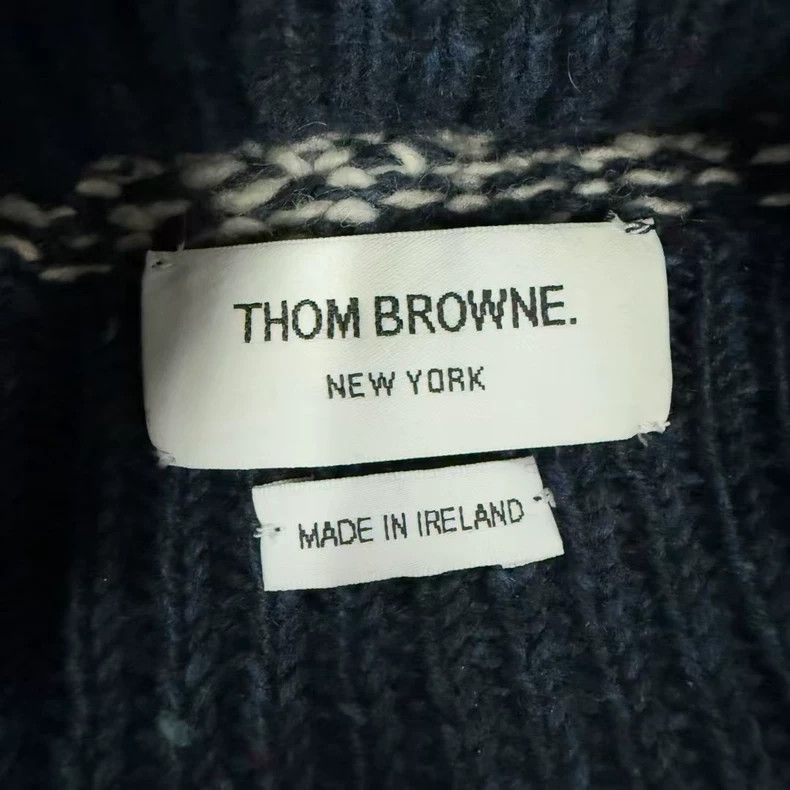 Thom Browne Thom Browne Whale Design Wool Beanie Hat Size ONE SIZE - 5 Thumbnail