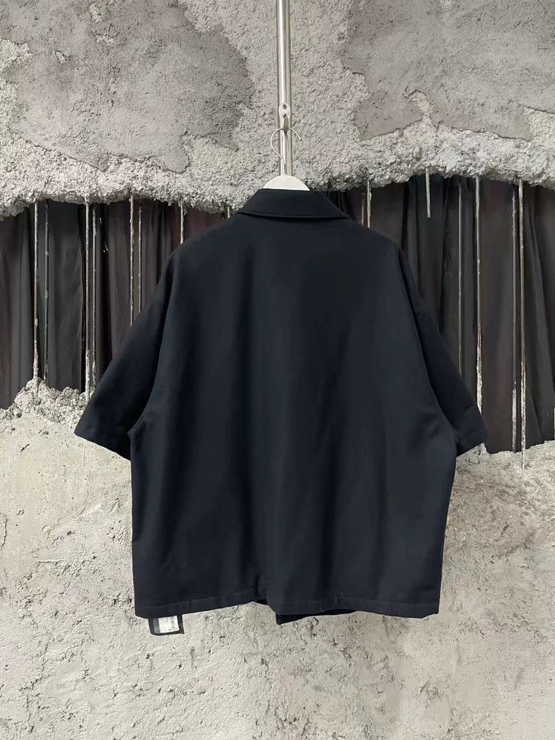 Prada Prada Wool Short Sleeve Shirt with Logo Size US S / EU 44-46 / 1 - 2 Thumbnail