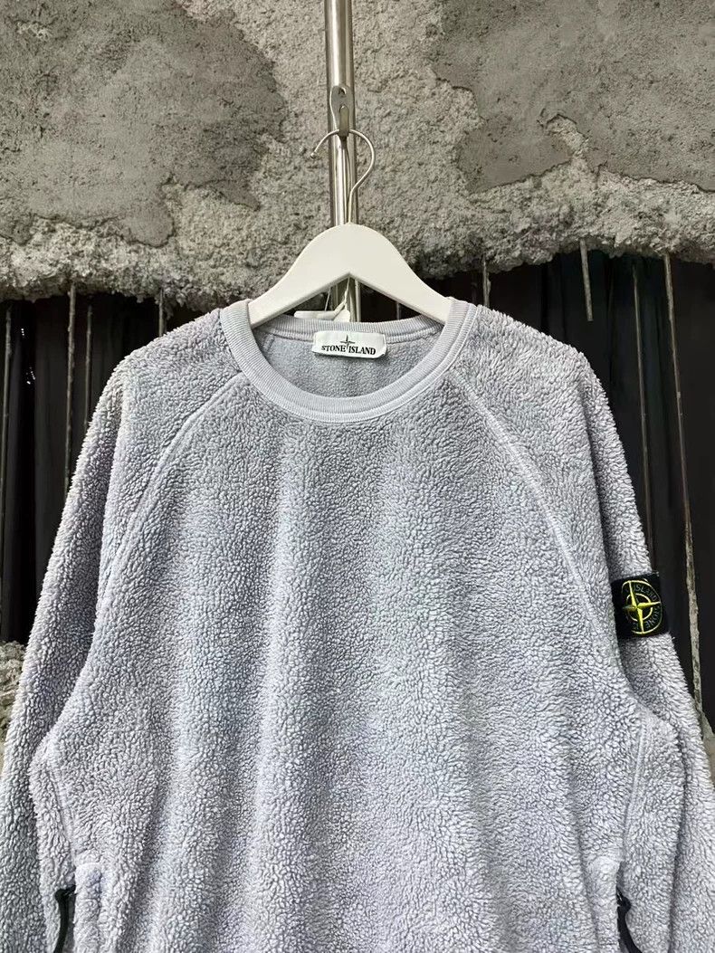 Stone Island Stone Island Teddy Sweatshirt in Gray Size US M / EU 48-50 / 2 - 3 Thumbnail