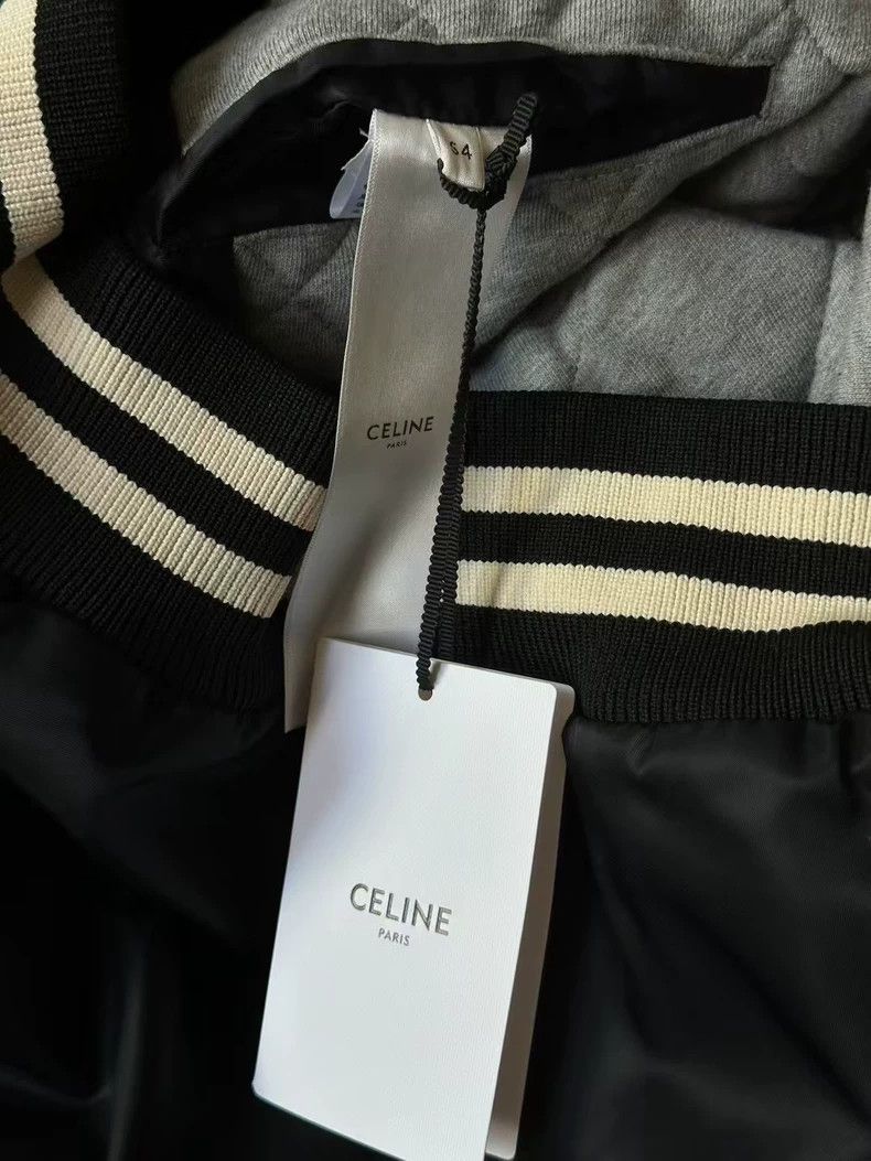 Celine Celine Hooded Baseball Jacket Size 54 Size US XXL / EU 58 / 5 - 4 Thumbnail