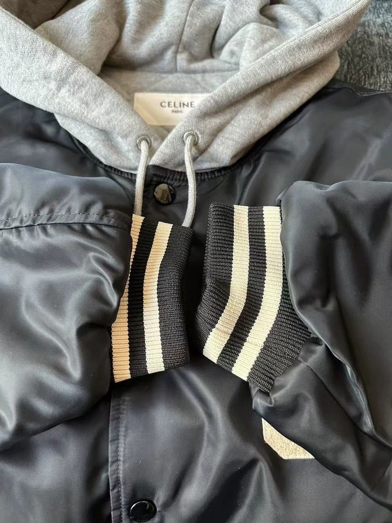 Celine Celine Hooded Baseball Jacket Size 54 Size US XXL / EU 58 / 5 - 5 Thumbnail
