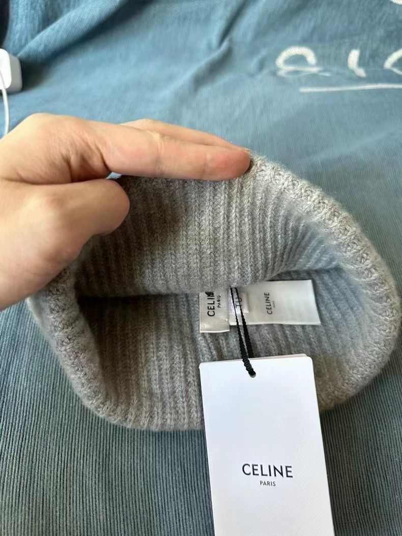 Celine celine knitted hat with logo Size ONE SIZE - 2 Thumbnail