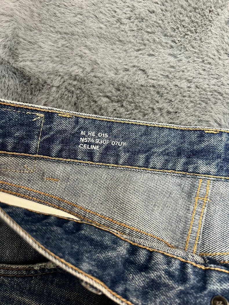 Celine Celine Blue Straight Leg Denim Jeans Size 31 Size US 31 - 3 Thumbnail