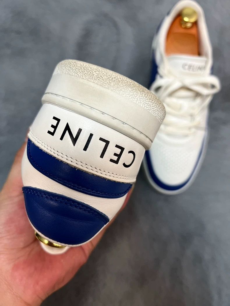 Celine Celine Blue White Low Top Sneakers Size US 11 / EU 44 - 3 Thumbnail