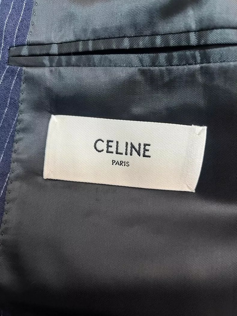 Celine Celine Spring Summer Pinstripe Double-Breasted Blazer Size US L / EU 52-54 / 3 - 4 Thumbnail