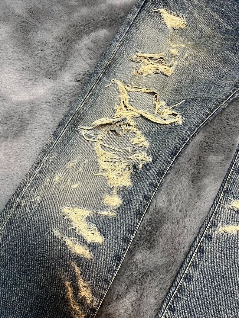 Saint Laurent Paris Saint Laurent Distressed Denim Jeans Size 32 Size US 32 / EU 48 - 6 Thumbnail