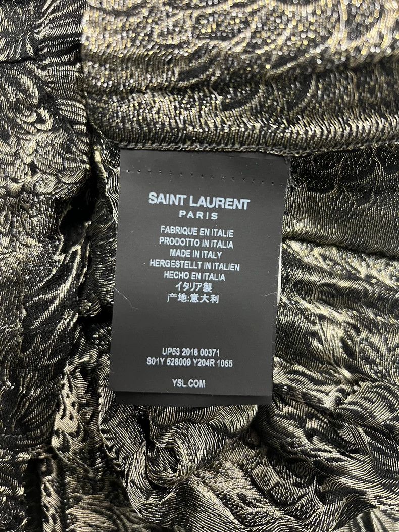 Saint Laurent Paris Saint Laurent 3D Embossed Silk Blend Shirt Size US M / EU 48-50 / 2 - 5 Thumbnail