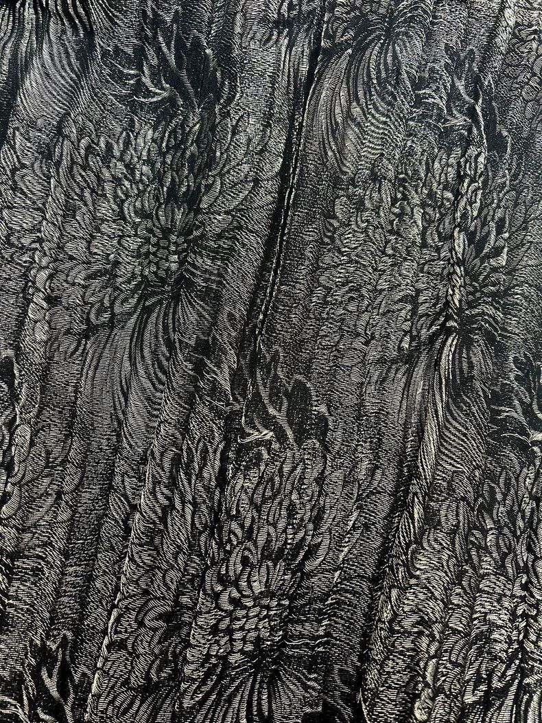 Saint Laurent Paris Saint Laurent 3D Embossed Silk Blend Shirt Size US M / EU 48-50 / 2 - 4 Thumbnail