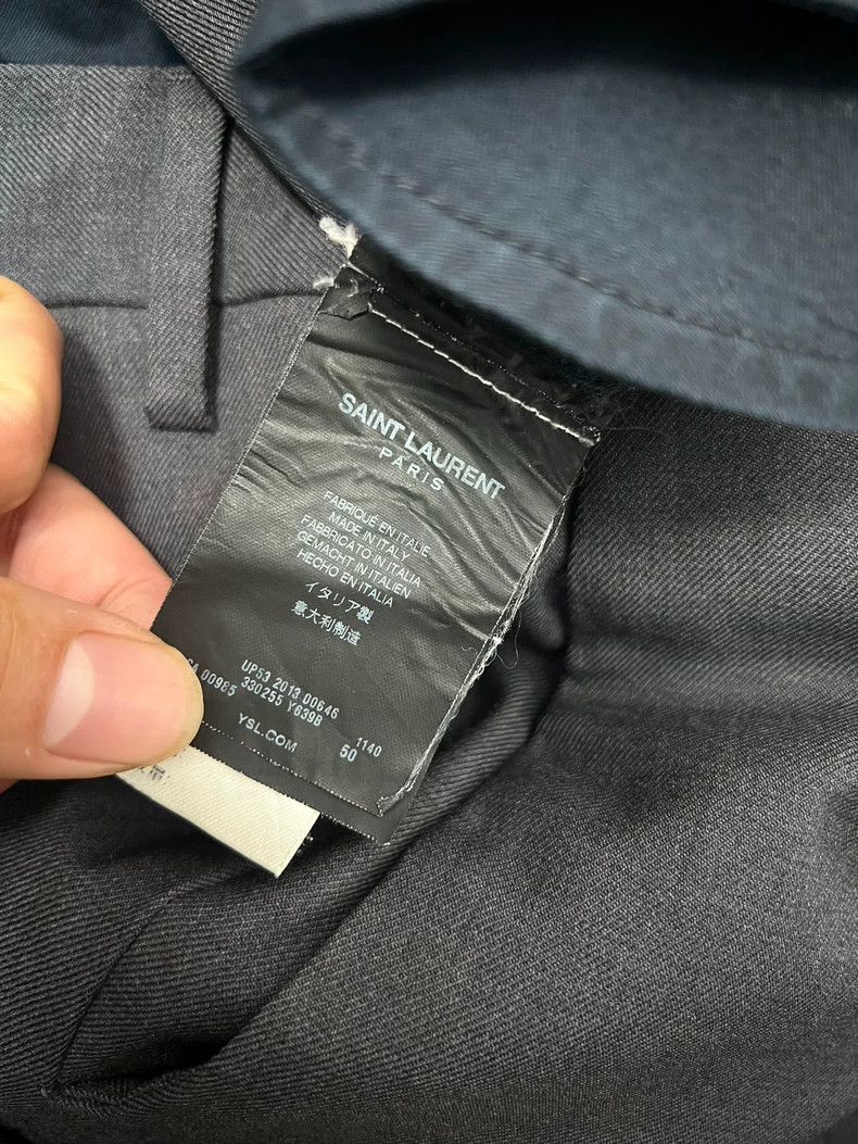 Saint Laurent Paris Saint Laurent Gray Wool Suit Set Size US M / EU 48-50 / 2 - 8 Thumbnail