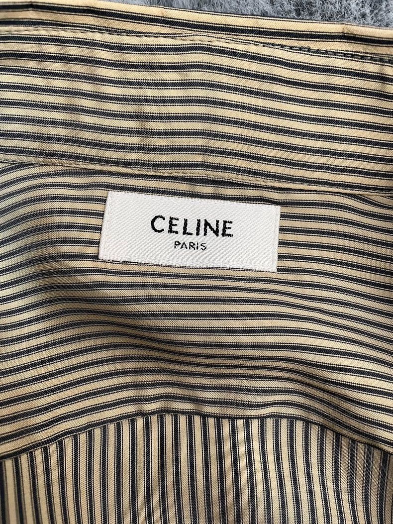 Celine Celine Striped Silk Shirt with Label Size US M / EU 48-50 / 2 - 3 Thumbnail