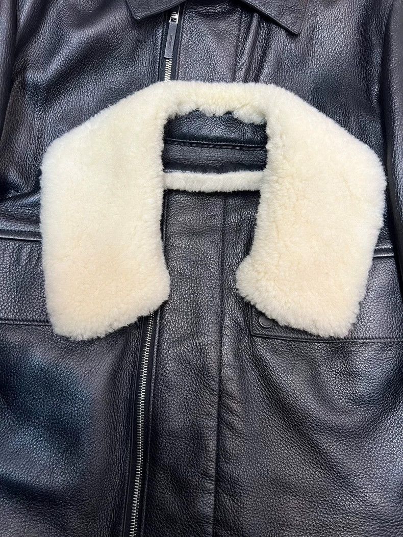 Dior Dior Homme Shearling Collar Leather Jacket Size US M / EU 48-50 / 2 - 4 Thumbnail