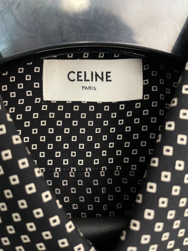 Celine Celine Polka Dot Long Sleeve Shirt Size US M / EU 48-50 / 2 - 3 Thumbnail