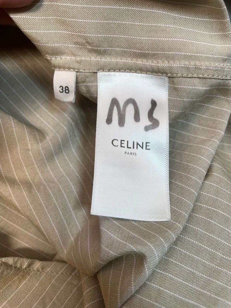 Celine Celine Spring Summer Striped Silk Shirt Size US M / EU 48-50 / 2 - 4 Thumbnail