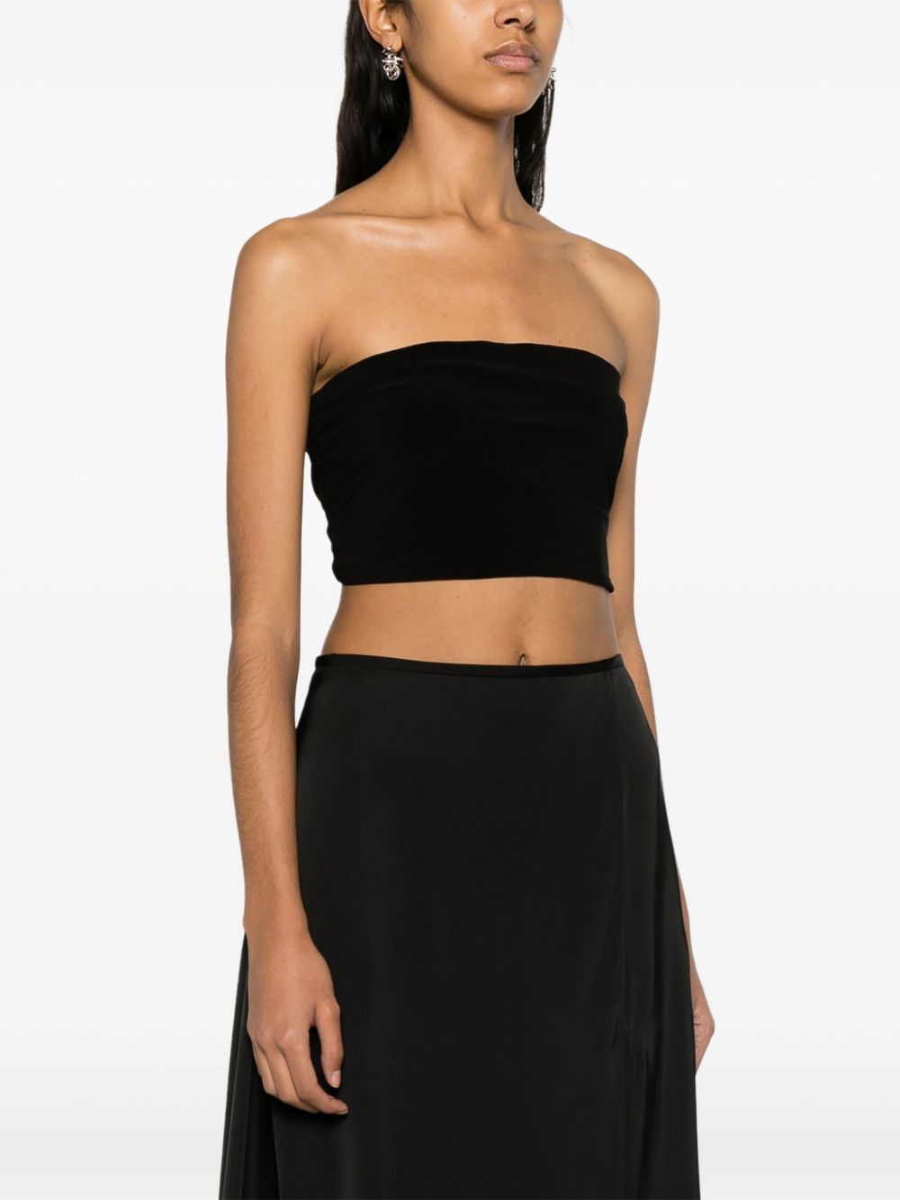 Norma Kamali STRAPLESS CROPPED TOP Size XXS / US 00 / IT 34 - 2 Thumbnail