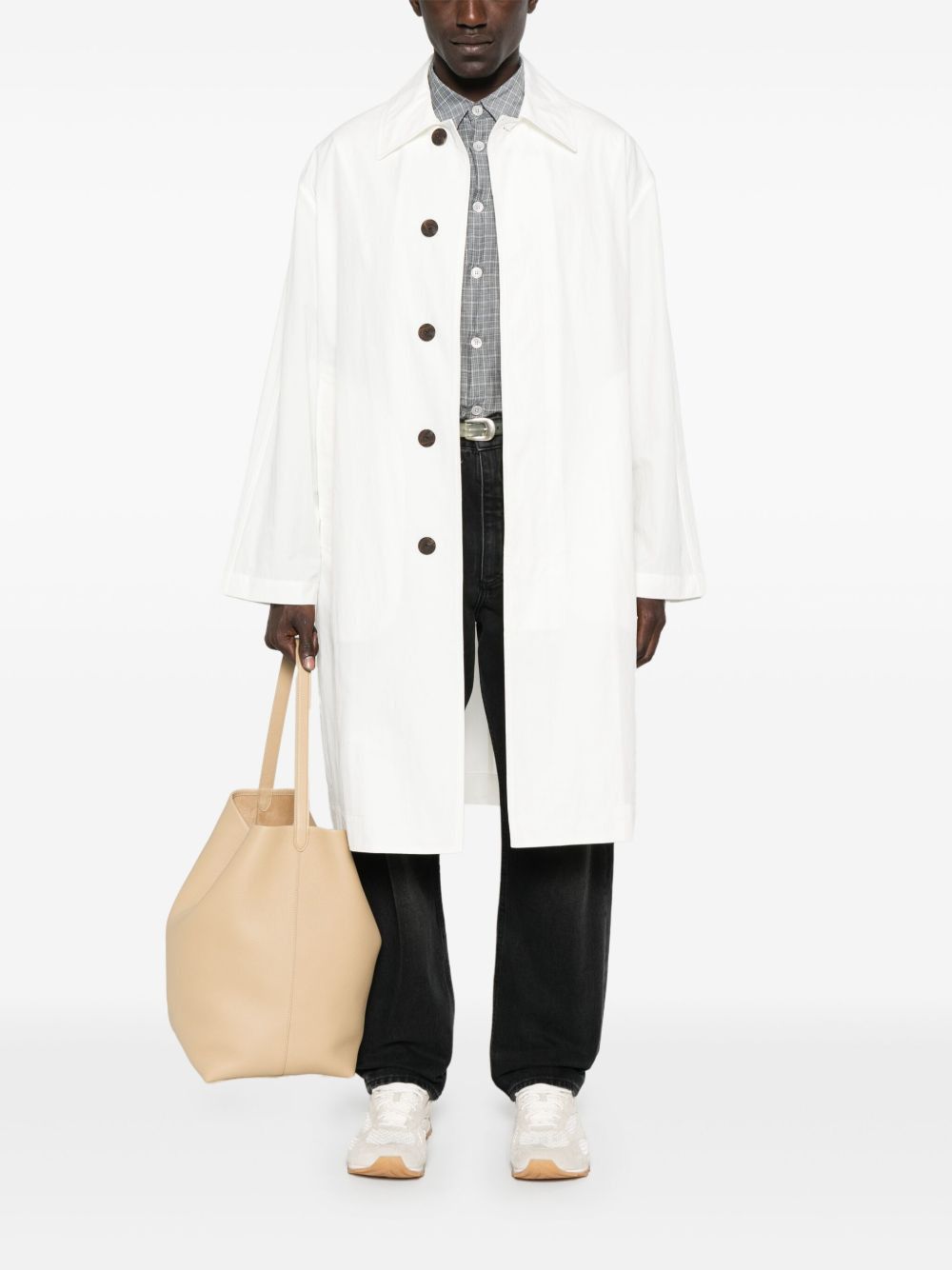 Studio Nicholson NYLON AND COTTON BLEND COAT Size S / US 4 / IT 40 - 5 Thumbnail