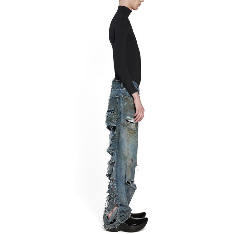 Balenciaga super destroyed baggy pants Size US 30 / EU 46 - 4 Thumbnail