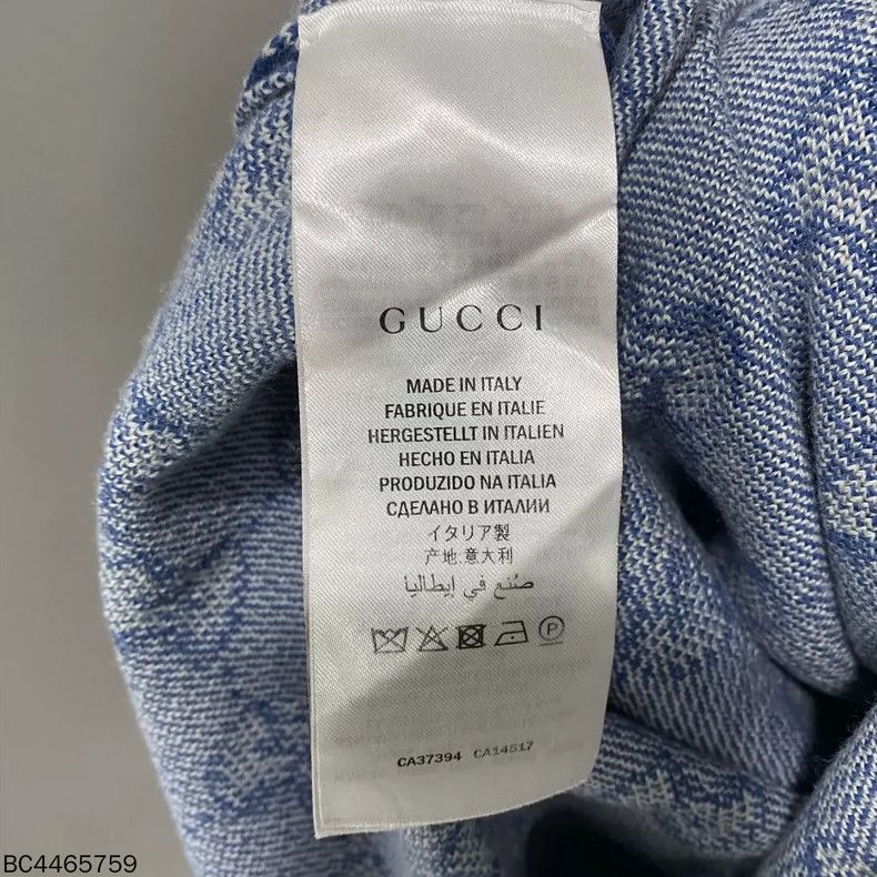 Gucci Blue Knit Printed Dress by Gucci - dmc Size 30" / US 8 / IT 44 - 4 Thumbnail