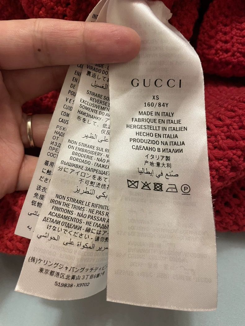 Gucci Red Knit Dress by Gucci-dmc Size 30" / US 8 / IT 44 - 5 Thumbnail