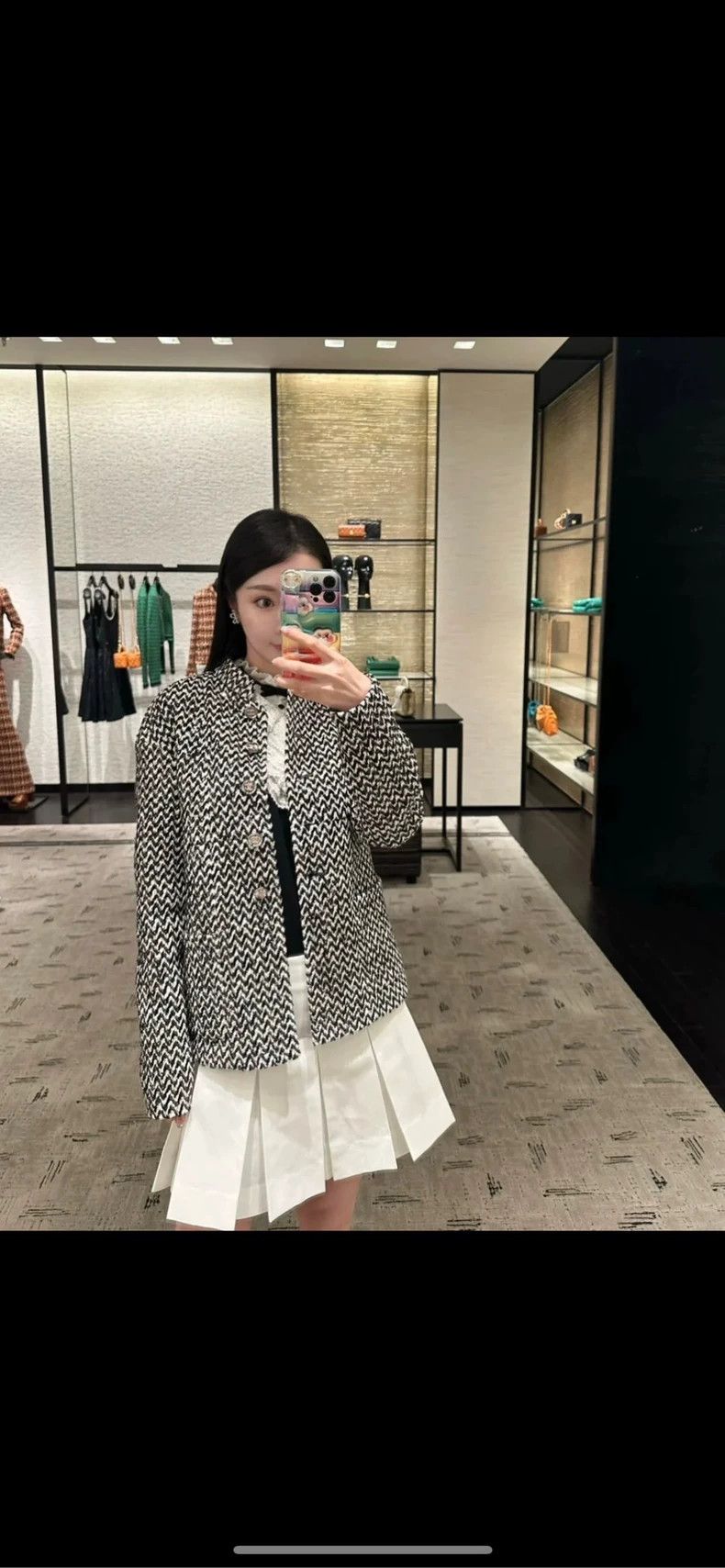 Chanel Chanel Black and White Sequin Woven Jacket- DMC Size XL / US 12-14 / IT 48-50 - 7 Thumbnail