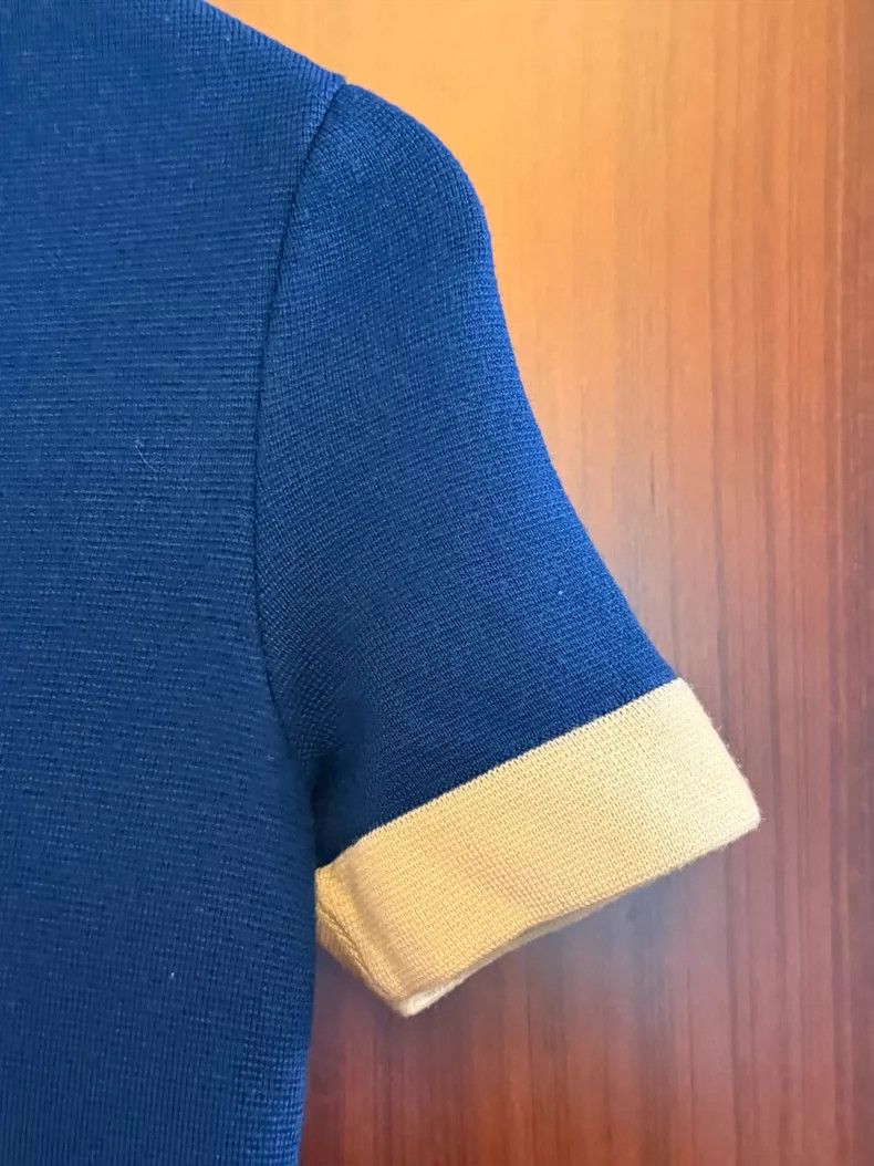 Gucci Gucci Blue Knit Dress with Logo Design- DMC Size 24" / US 00 / IT 34 - 7 Thumbnail