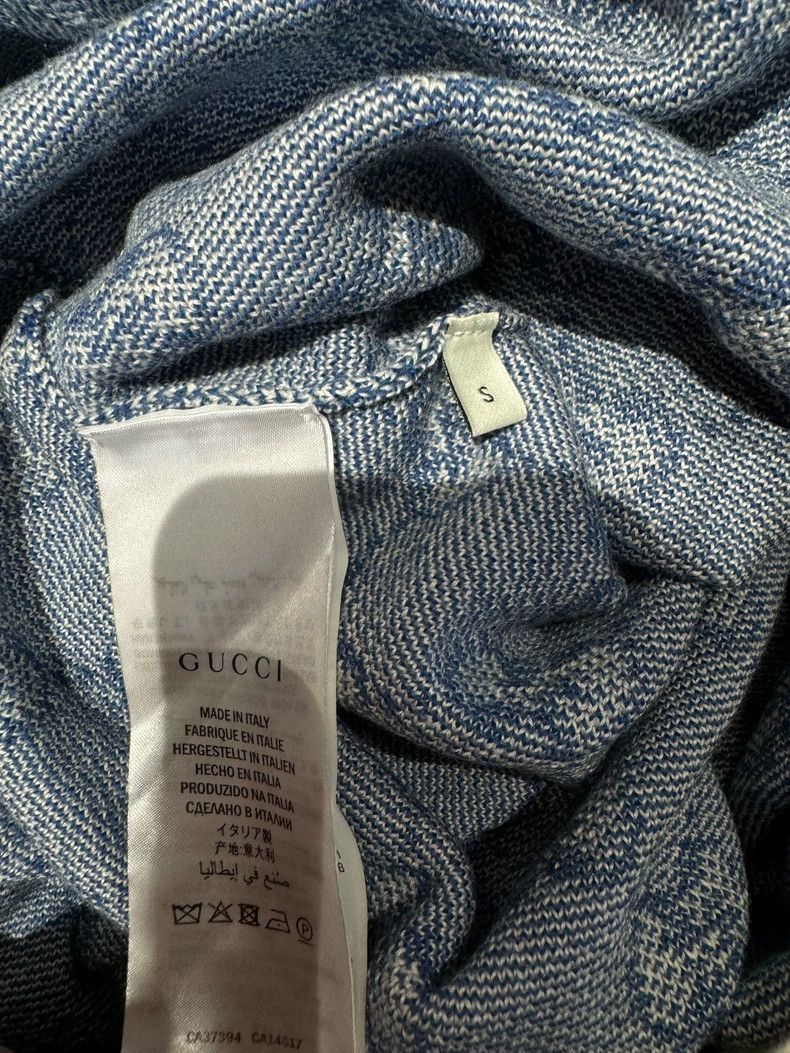 Gucci Gucci Dress with Blue Pattern and Red Trim- DMC Size 28" / US 6 / IT 42 - 4 Thumbnail