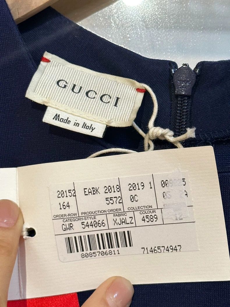 Gucci Gucci Silk Dress with Colorful Bows- DMC Size 22" - 2 Thumbnail