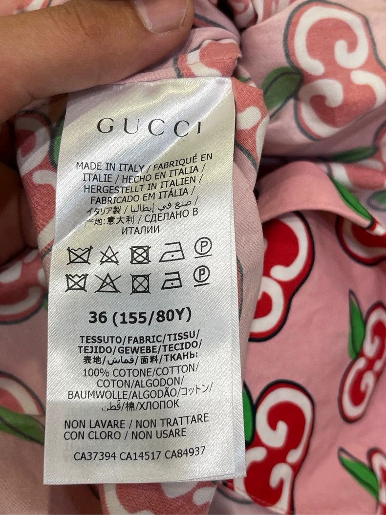 Gucci Gucci Cotton Apple Print Dress- DMC Size 28" / US 6 / IT 42 - 4 Thumbnail