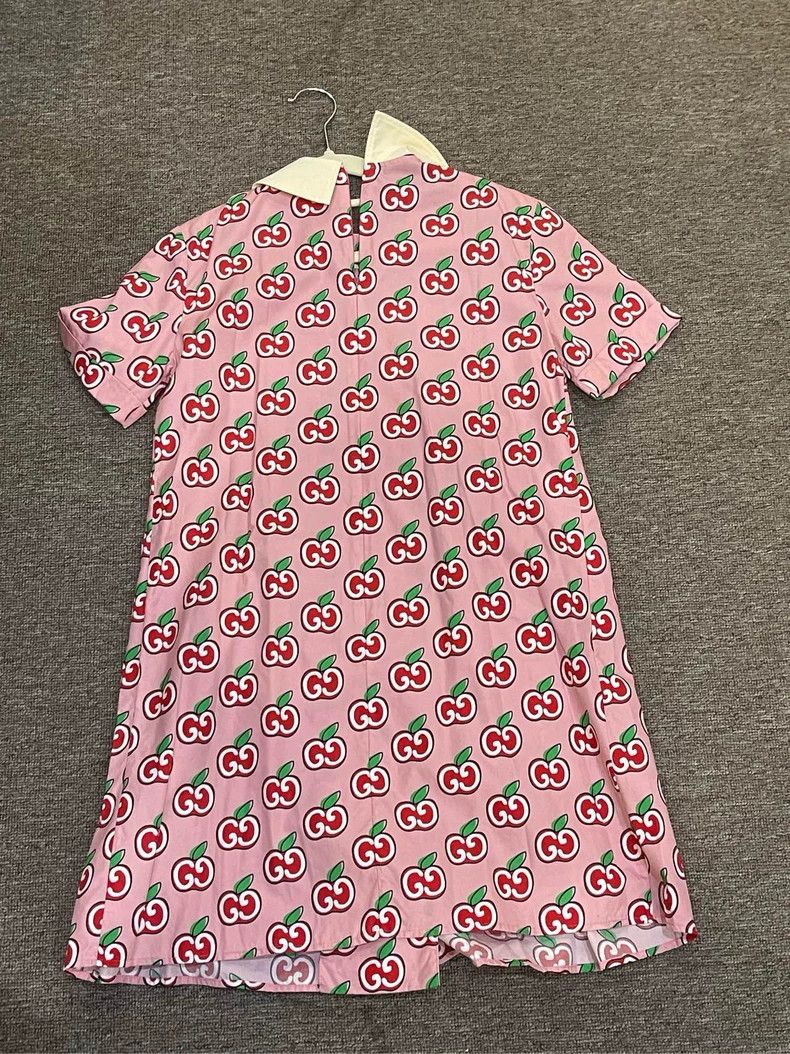 Gucci Gucci Cotton Apple Print Dress- DMC Size 28" / US 6 / IT 42 - 2 Thumbnail