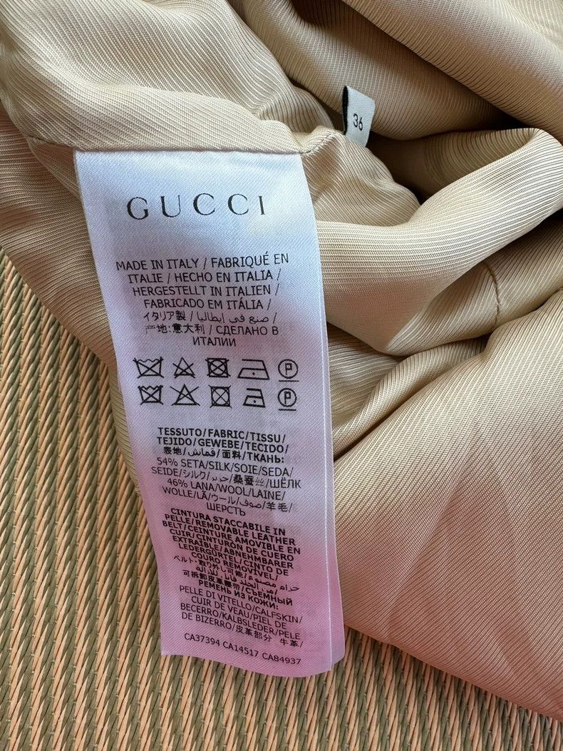 Gucci Gucci Sleeveless Silk Wool Blend Dress- DMC Size 24" / US 00 / IT 34 - 7 Thumbnail