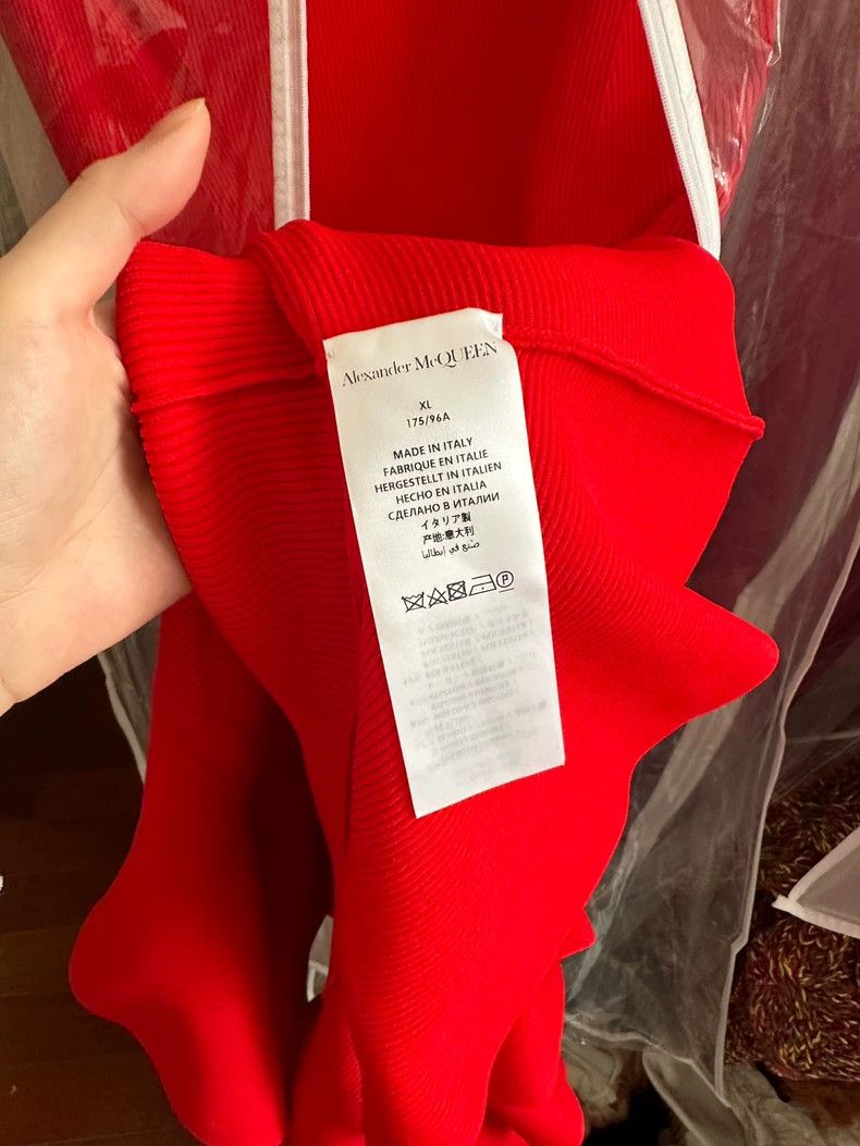 Alexander McQueen Alexander McQueen Red Slim Fit Dress- DMC Size 28" / US 6 / IT 42 - 4 Thumbnail