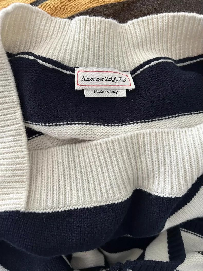 Alexander McQueen Alexander McQueen Wool Cashmere Striped Dress- DMC Size 30" / US 8 / IT 44 - 4 Thumbnail