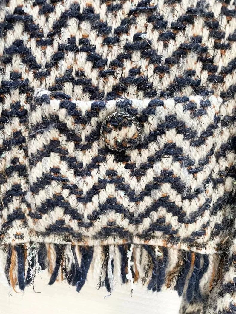 Chanel Chanel Wool Fringed Jacket from Snow Series- DMC Size US M / EU 48-50 / 2 - 4 Thumbnail