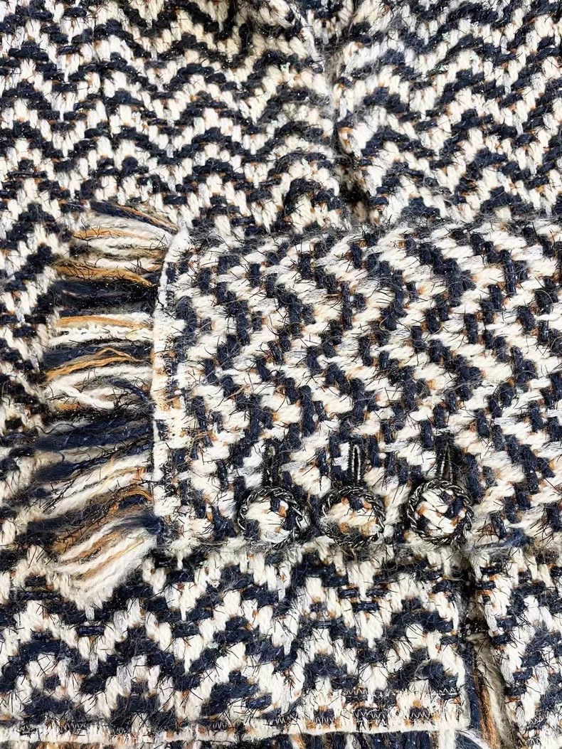 Chanel Chanel Wool Fringed Jacket from Snow Series- DMC Size US M / EU 48-50 / 2 - 6 Thumbnail