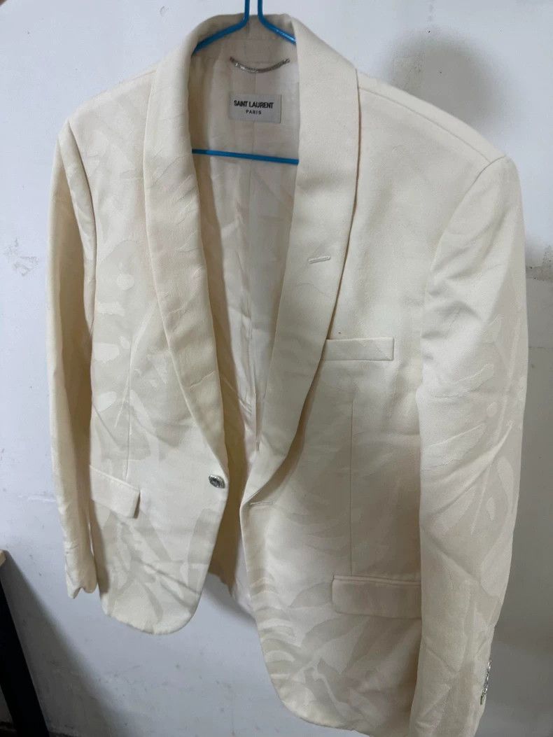 Saint Laurent Paris Saint Laurent Modern Beige Blazer Jacket Size US M / EU 48-50 / 2 - 4 Thumbnail
