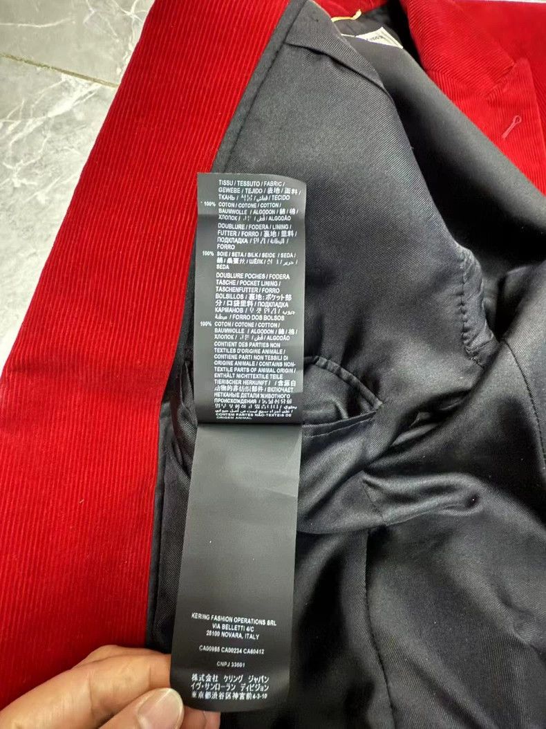 Yves Saint Laurent Red YSL Suit Blazer Outerwear Size US M / EU 48-50 / 2 - 5 Thumbnail