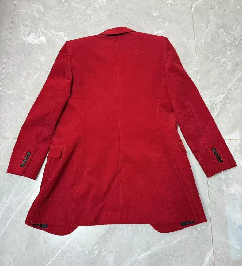 Yves Saint Laurent Red YSL Suit Blazer Outerwear Size US M / EU 48-50 / 2 - 3 Thumbnail