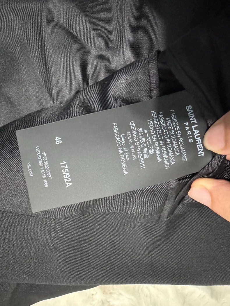 Saint Laurent Paris Saint Laurent Black Men's Suit Jacket New Size US L / EU 52-54 / 3 - 4 Thumbnail