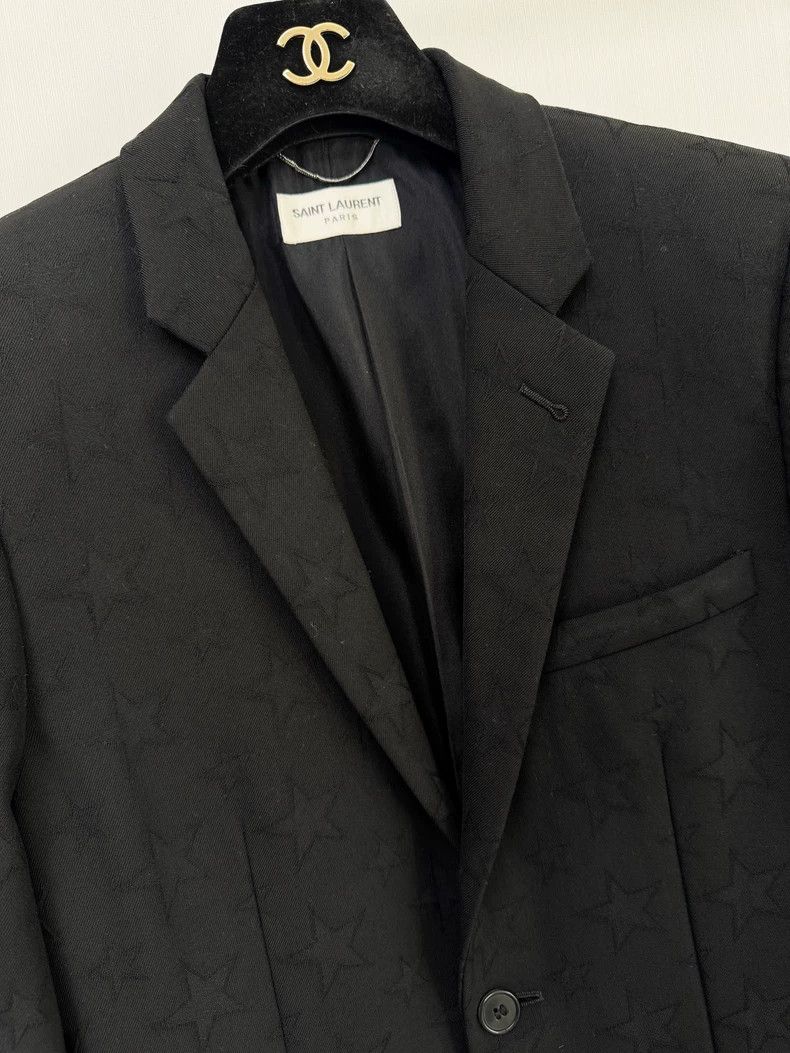 Saint Laurent Paris Saint Laurent Wool Suit Jacket with Stars Size US M / EU 48-50 / 2 - 3 Thumbnail
