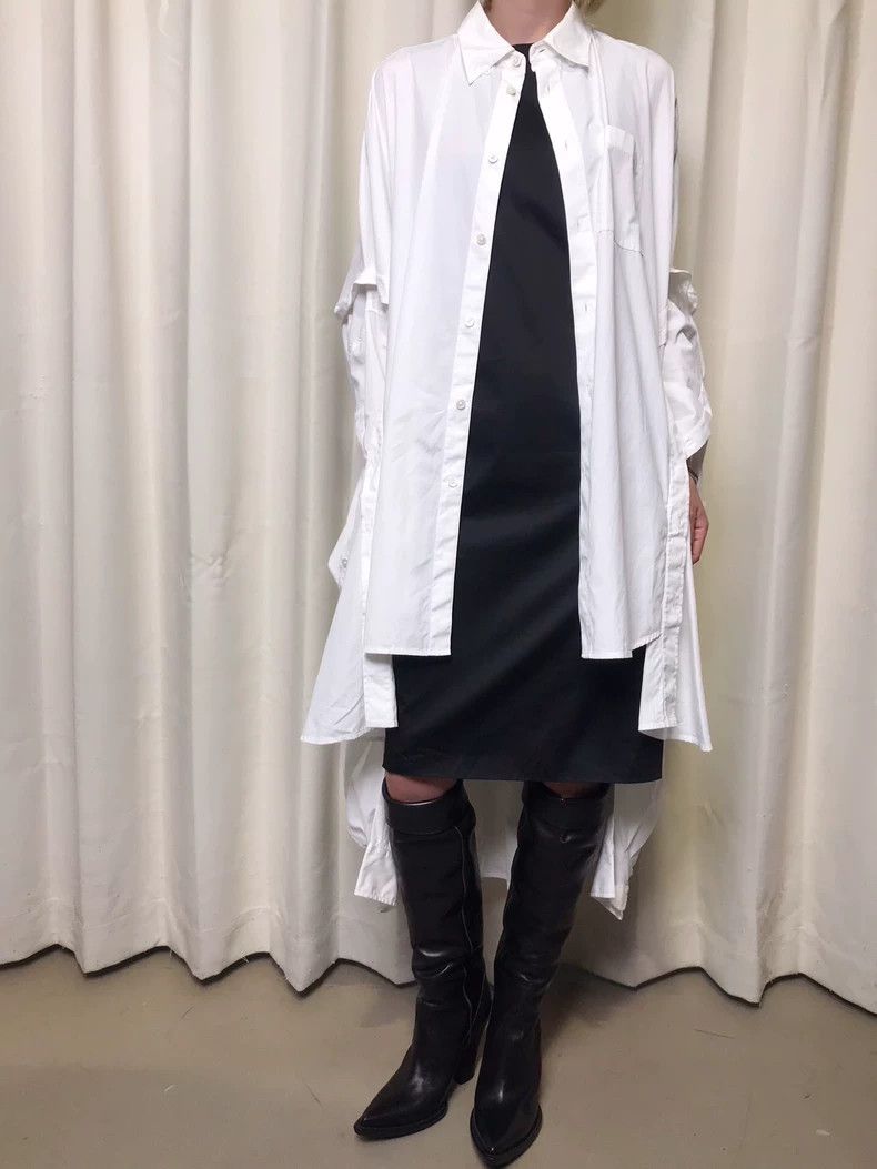Helmut Lang Helmut Lang Deconstructed Layered Shirt Dress Size M / US 6-8 / IT 42-44 - 6 Thumbnail
