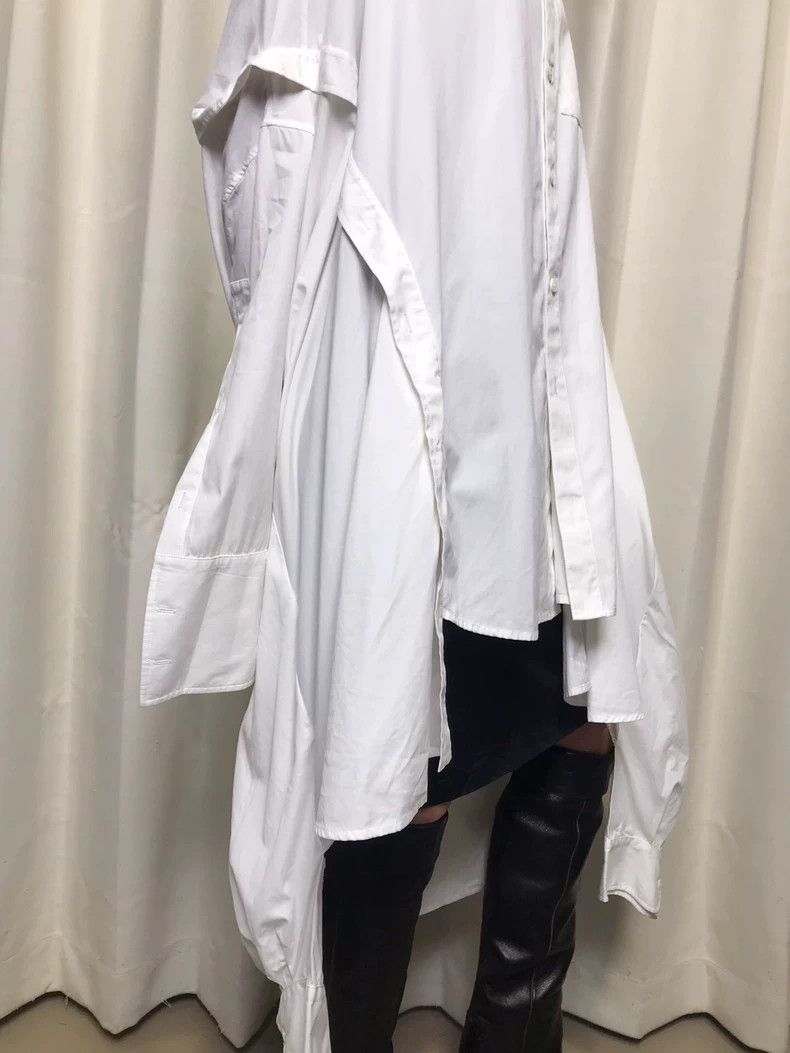 Helmut Lang Helmut Lang Deconstructed Layered Shirt Dress Size M / US 6-8 / IT 42-44 - 5 Thumbnail