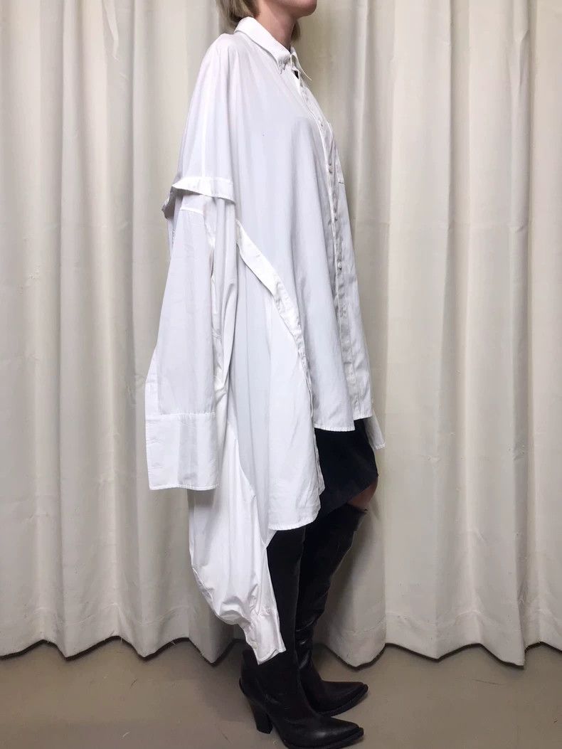 Helmut Lang Helmut Lang Deconstructed Layered Shirt Dress Size M / US 6-8 / IT 42-44 - 3 Thumbnail