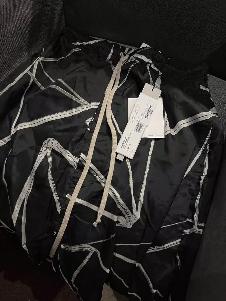 Rick Owens Black Geometric Print Shorts by Rick Owens Size US 31 - 5 Thumbnail