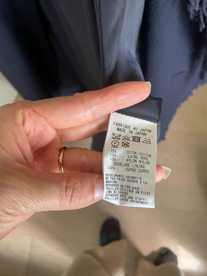 Yohji Yamamoto Y's Classic Long Coat in Dark Blue Size US M / EU 48-50 / 2 - 3 Thumbnail