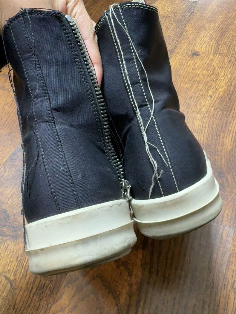 Rick Owens Rick Owens Black Zip High Top Sneakers Size US 10 / EU 43 - 4 Thumbnail