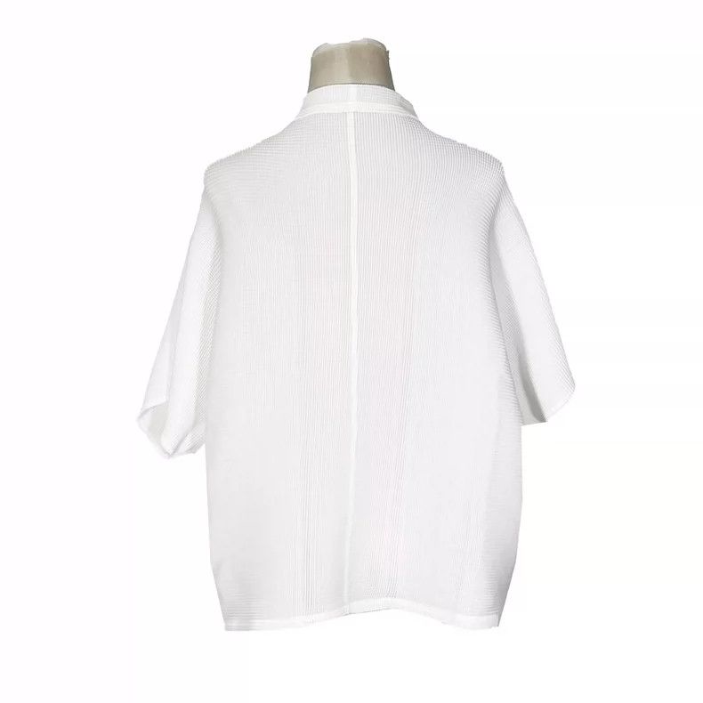 Issey Miyake Issey Miyake White Top Size ONE SIZE - 4 Thumbnail